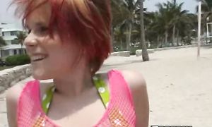 Tempting redheaded Cecily with curvy tits gladly takes a unfathomable dicking
