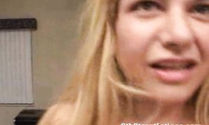 Hot latin blond Ariana is screaming from fun while being fucked hard